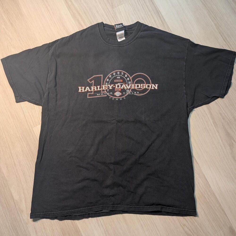 2003 Harley-Davidson 100 Years of Motorcycles commemorative tee - Vintage y2k